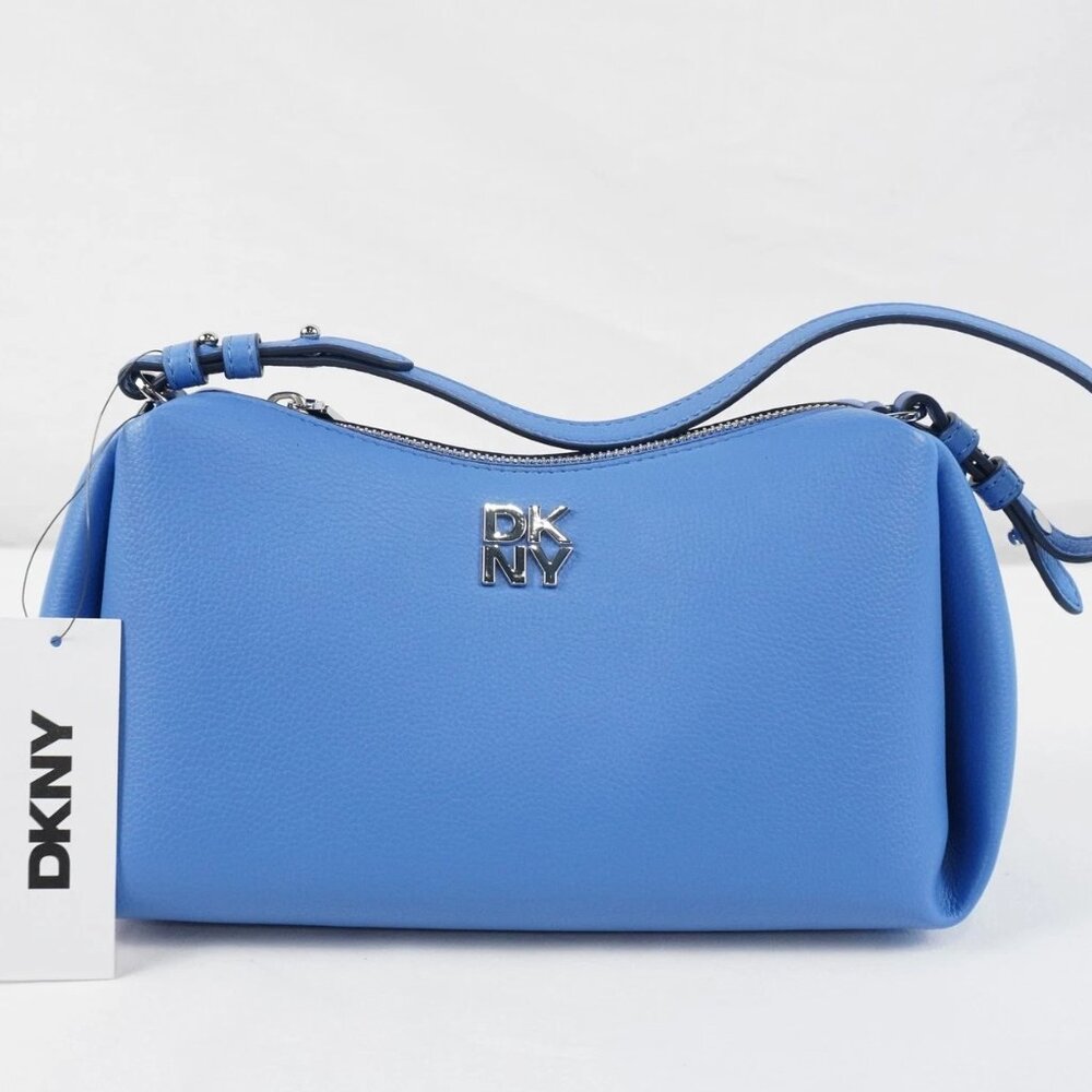 DKNY Remy Top Zip Shoulder Bag in Sky Blue